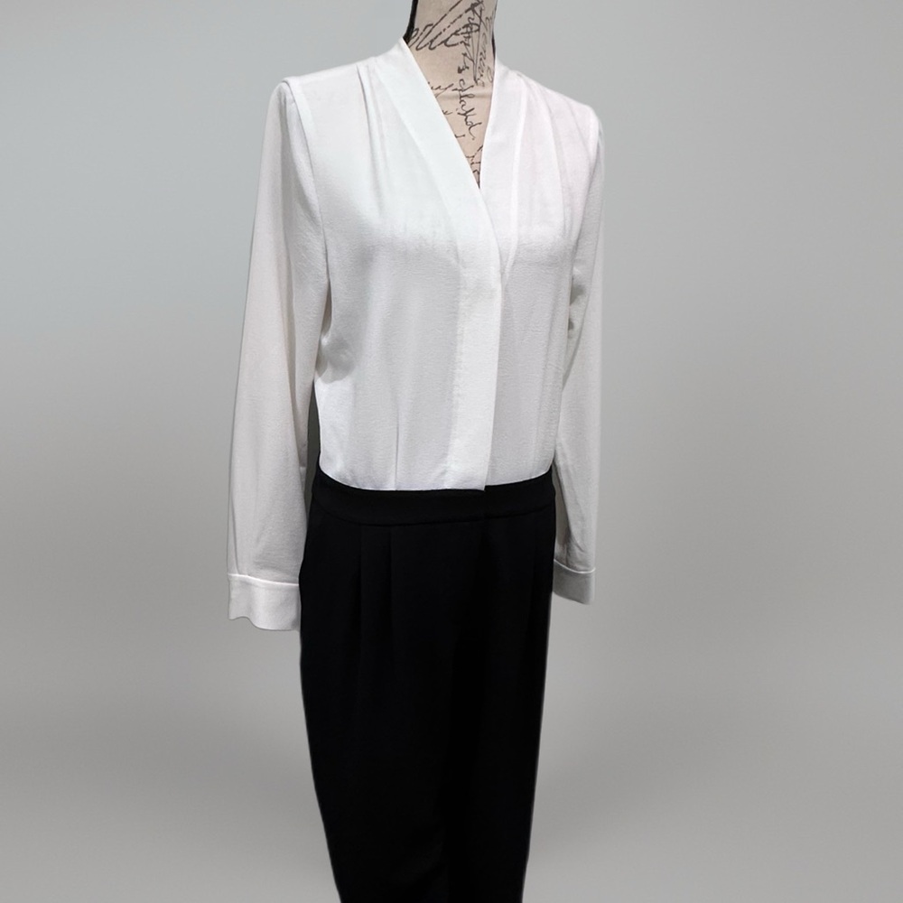 Shoshanna Black and White Jumpsuit Sz 10 Great Condition